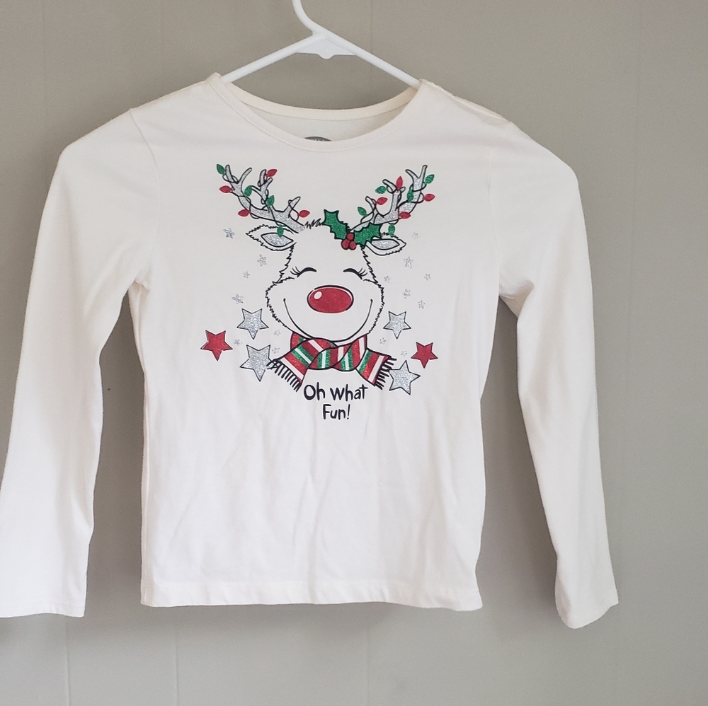 Long sleeve girl's blouse.  yellow color